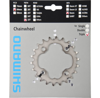 Shimano Chainring FC-M532 22-4 9 speed