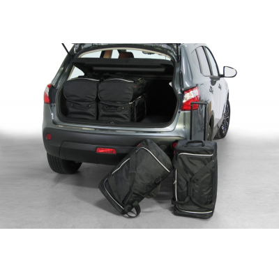 Set maletas especifico NISSAN Qashqai (J10) 2007-2013 suv CAR-BAGS (3x Trolley + 3x Bolsa de mano)