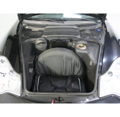 Set maletas especifico PORSCHE 911 (996) 2WD + 4WD with CD-changer in luggage space 1997-2006 coupé / cabrio CAR-BAGS (1x Trolle