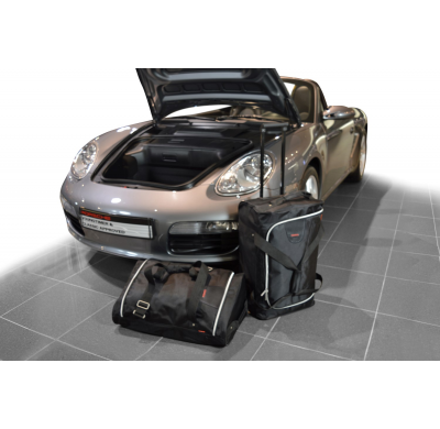 Set maletas especifico PORSCHE Cayman / Boxster (987) 2WD + 4WD with CD-changer 2004-2012 coupé / cabrio CAR-BAGS (1x Trolley +