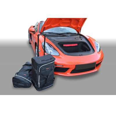 Set maletas especifico PORSCHE Cayman / Boxster (718) 2WD + 4WD 2016- coupé / cabrio CAR-BAGS (1x Trolley + 1x Bolsa de mano)