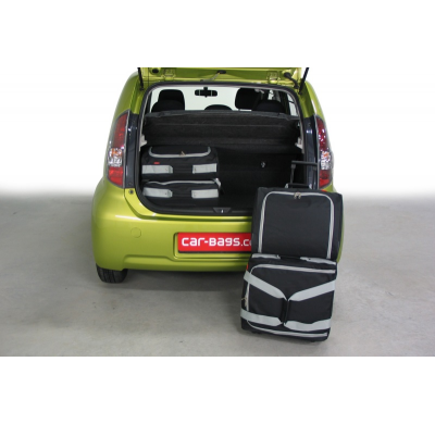 Set maletas especifico SUBARU Justy IV (M300F) 2007-2011 5d CAR-BAGS (2x Trolley + 2x Bolsa de mano)