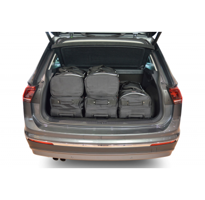 Set maletas especifico VOLKSWAGEN Tiguan II high boot floor 2015- suv CAR-BAGS (3x Trolley + 3x Bolsa de mano)