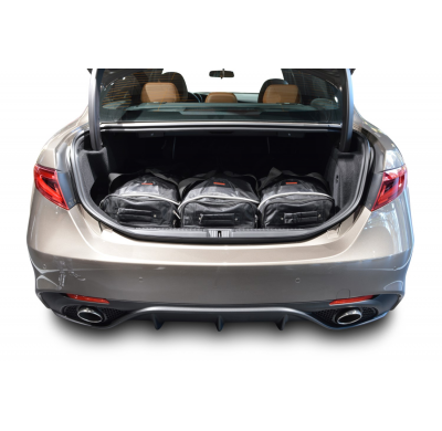 Set maletas especifico Carbags  ALFA ROMEO Giulia (952) Año: 2016-> 4 Puertas -  Incluye: Trolley bag: 3pcs -45ltr Bolsa viaje: