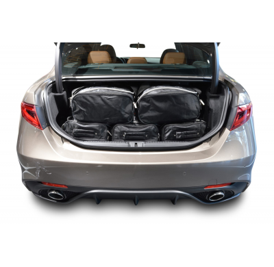 Set maletas especifico Carbags  ALFA ROMEO Giulia (952) Año: 2016-> 4 Puertas -  Incluye: Trolley bag: 3pcs -45ltr Bolsa viaje: