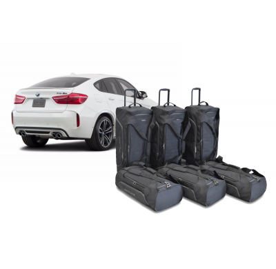 Set maletas especifico Carbags Pro.Line BMW X6 (F16) Año: 2014-2019 suv -  Incluye: Trolley bag: 3pcs -70ltr Bolsa viaje: 3pcs -