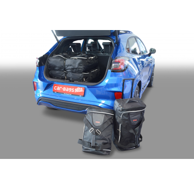 Set maletas especifico Carbags  FORD Puma Año: 2019-> suv Piso del maletero ajustable en la posición más baja-  Incluye: Trolley