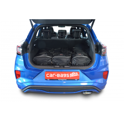 Set maletas especifico Carbags  FORD Puma Año: 2019-> suv Piso del maletero ajustable en la posición más baja-  Incluye: Trolley
