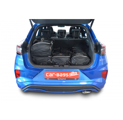 Set maletas especifico Carbags  FORD Puma Año: 2019-> suv Piso del maletero ajustable en la posición más baja-  Incluye: Trolley