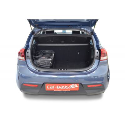 Set maletas especifico Carbags  KIA Rio (YB) Año: 2017-> 5 Puertas Sólo para el suelo del maletero ajustable; Bolsas Trolley con