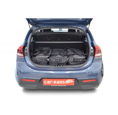 Set maletas especifico Carbags  KIA Rio (YB) Año: 2017-> 5 Puertas Sólo para el suelo del maletero ajustable; Bolsas Trolley con