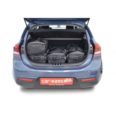 Set maletas especifico Carbags  KIA Rio (YB) Año: 2017-> 5 Puertas Sólo para el suelo del maletero ajustable; Bolsas Trolley con