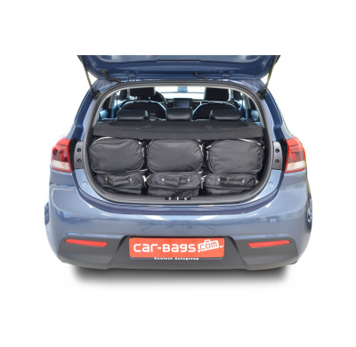 Set maletas especifico Carbags  KIA Rio (YB) Año: 2017-> 5 Puertas Sólo para el suelo del maletero ajustable; Bolsas Trolley con