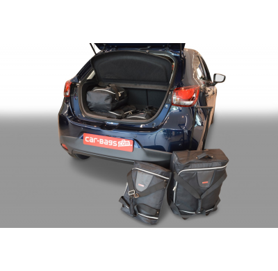 Set maletas especifico Carbags  MAZDA Mazda2 (DJ) Año: 2015-> 5 Puertas -  Incluye: Trolley bag: 2pcs -63ltr Bolsa viaje: 3pcs -