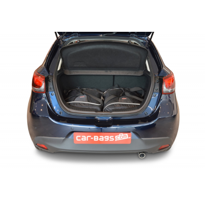 Set maletas especifico Carbags  MAZDA Mazda2 (DJ) Año: 2015-> 5 Puertas -  Incluye: Trolley bag: 2pcs -63ltr Bolsa viaje: 3pcs -