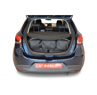 Set maletas especifico Carbags  MAZDA Mazda2 (DJ) Año: 2015-> 5 Puertas -  Incluye: Trolley bag: 2pcs -63ltr Bolsa viaje: 3pcs -