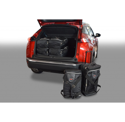 Set maletas especifico Carbags  PEUGEOT 2008 II Año: 2019-> suv Suelo del maletero ajustable en la posición más baja-  Incluye: