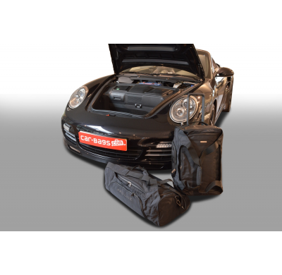 Set maletas especifico Carbags Pro.Line PORSCHE 911 (997) Año: 2004-2012 coupé & cabriolet 2WD + 4WD; Con cargador de CD en el m