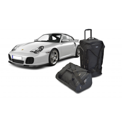Set maletas especifico Carbags Pro.Line PORSCHE 911 (996) Año: 1997-2006 coupé & cabriolet 2WD + 4WD; Con cargador de CD en el m