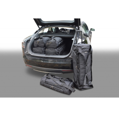 Set maletas especifico Carbags Pro.Line TESLA Model S Año: 2012-> 5 Puertas -  Incluye: Trolley bag: 3pcs -82ltr Bolsa viaje: 3p