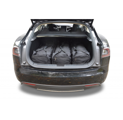 Set maletas especifico Carbags Pro.Line TESLA Model S Año: 2012-> 5 Puertas -  Incluye: Trolley bag: 3pcs -82ltr Bolsa viaje: 3p