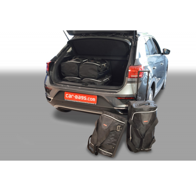 Set maletas especifico Carbags  VOLKSWAGEN T-Roc (A1) Año: 2017-> 5 Puertas Piso del maletero ajustable en la posición más baja-