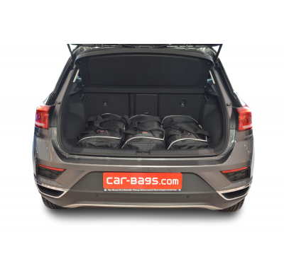 Set maletas especifico Carbags  VOLKSWAGEN T-Roc (A1) Año: 2017-> 5 Puertas Piso del maletero ajustable en la posición más baja-