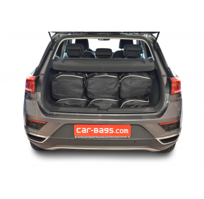 Set maletas especifico Carbags  VOLKSWAGEN T-Roc (A1) Año: 2017-> 5 Puertas Piso del maletero ajustable en la posición más baja-