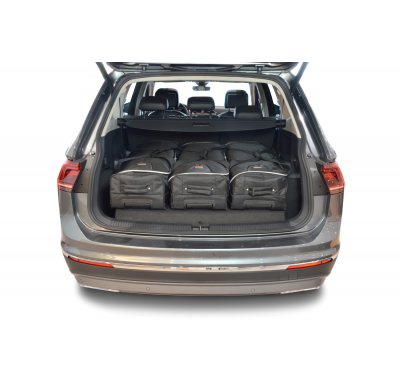 Set maletas especifico Carbags  VOLKSWAGEN Tiguan II Allspace Año: 2015-> suv 7 plazas con la 3ª fila de asientos abatida-  Incl