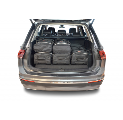 Set maletas especifico Carbags  VOLKSWAGEN Tiguan II Allspace Año: 2015-> suv 7 plazas con la 3ª fila de asientos abatida-  Incl