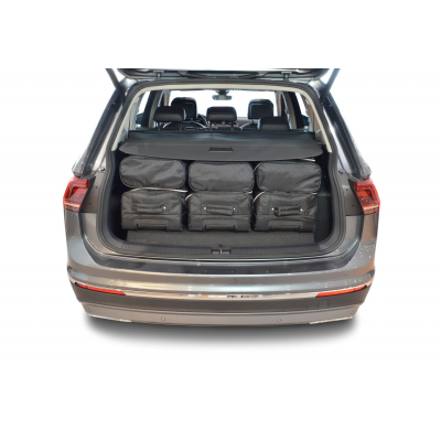Set maletas especifico Carbags  VOLKSWAGEN Tiguan II Allspace Año: 2015-> suv 7 plazas con la 3ª fila de asientos abatida-  Incl