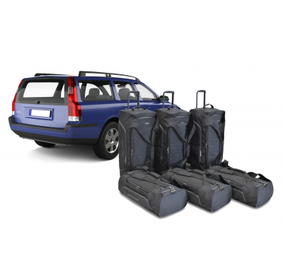 Set maletas especifico Carbags Pro.Line VOLVO V70 (P26) Año: 2000-2007 wagon -  Incluye: Trolley bag: 3pcs -80ltr Bolsa viaje: 3