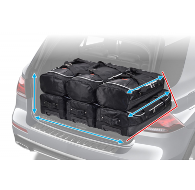 Set de bolsas de viaje Opel Mokka B 2020-actualidad berlina 5 puertas incluido Mokka-e<br />Bolsas trolley con cremallera expans