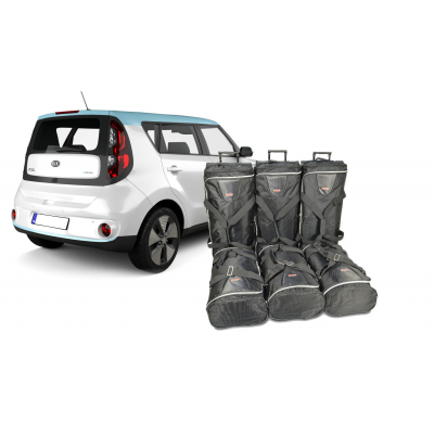 Set de bolsas de viaje Kia e-Soul (SK3) 2019- hatchback 5 puertas Bolsas trolley con cremallera de expansión