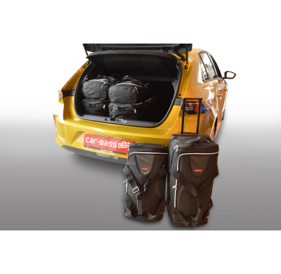 Set de bolsas de viaje Opel Astra L 2021-actualidad berlina 5 puertas incluido Híbrido enchufable. Bolsas trolley con cremallera