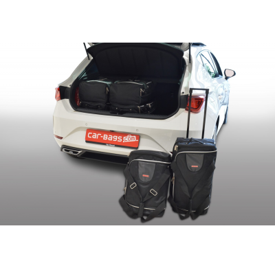 Set de bolsas de viaje Seat León (KL) 2020-actualidad hatchback 5 puertas Sólo para híbrido enchufable. Bolsas trolley con crema