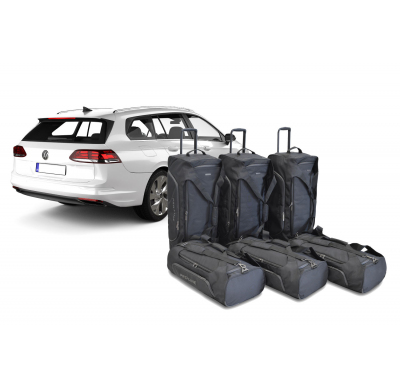Set de bolsas de viaje Volkswagen Golf VIII Variant (CD) 2020-actualidad familiar Pro.Line Piso del maletero ajustable en la pos