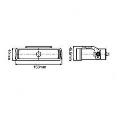 Pareja De Faros Largo Alcance 153x40 Mm) Sirius H3 12v 55w