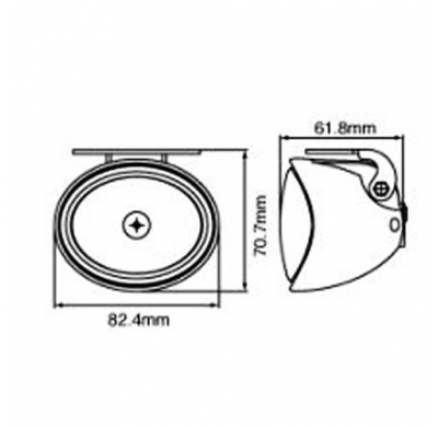 Pareja De Faros Antiniebla De 82x70 Mm) Sirius H3 12v 55w