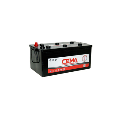Bateria Cema Industrial Referencia: Cb220.4 - Capacidad (Ah-20h) 220 - Arranque (A-En) 1250 - Dimensiones: L(Mm) 514 - an (Mm) 2