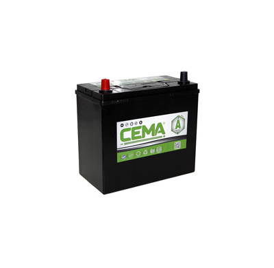 Bateria Cema Asia Referencia: Cb45.0j - Capacidad (Ah-20h) 45 - Arranque (A-En) 330 - Dimensiones: L(Mm) 238 - an (Mm) 129 - Al(
