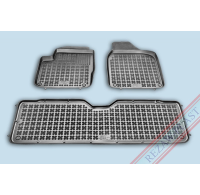 Alfombrillas Goma Negra Seat Alhambra 5 Plazas 1995-2010 (Delanteras Y 2ª Fila) 3-Piezas