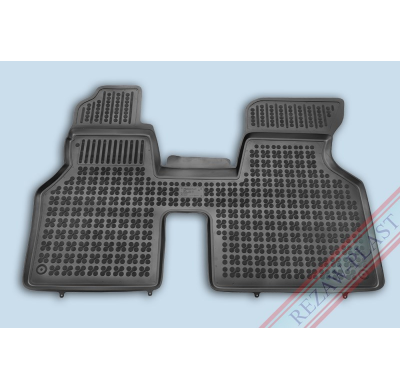 Alfombrillas Goma Negra Vw Transporter T4 I 1990-2003 Delanteras, Con Refuerzo En Lado Conductor 1-Pieza