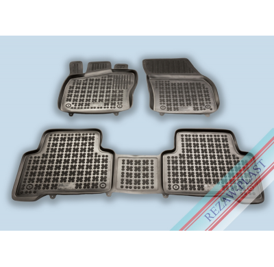 Alfombrillas Caucho Color Negro Con Clips Vw Touran Iii Desde 2015 3 Piezas
