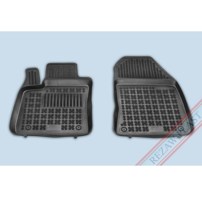 Alfombrillas Goma Negra Ford Transit Courier Desde  2014 -Delante,Con Refuerzo En Lado Conductor 2-Piezas