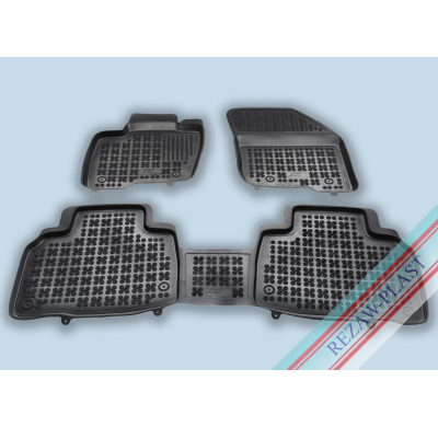 Alfombrillas Caucho Color Negro Con Clips Ford Edge Desde  2016- 3 Piezas