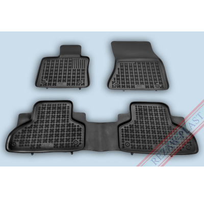 Alfombrillas Goma Negra Bmw X5  (F15) Desde 2013 3-Piezas