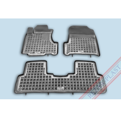 Alfombrillas Goma Negra Honda Crv  2007 - 2012 3-Piezas