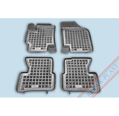 Alfombrillas Goma Negra Kia Rio Ii 2005-2011 4-Piezas