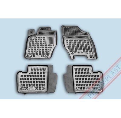 Alfombrillas Goma Negra Citroen C4  2004-2010 Con Extintor De Fuegos 4-Piezas